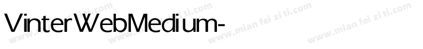 VinterWeb Medium字体转换